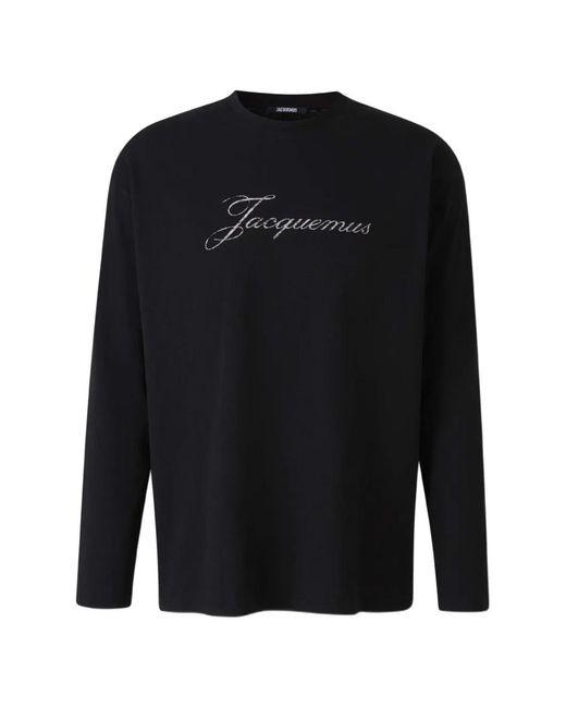 Jacquemus Black The Long-Sleeve T-Shirt for men