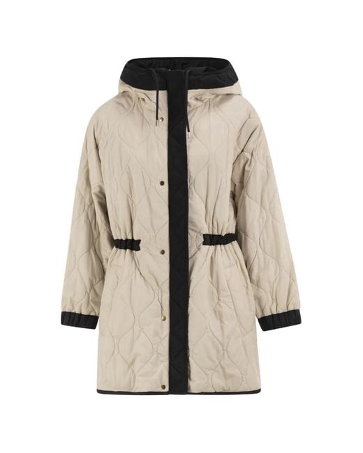 Weekend by Maxmara Black Reversible Hooded Parka