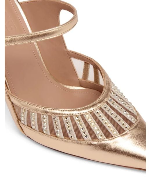 Malone Souliers Pink 90Mm Bardot Mules