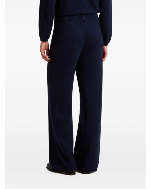 Woolrich Blue Drawstring-Waist Straight Trousers