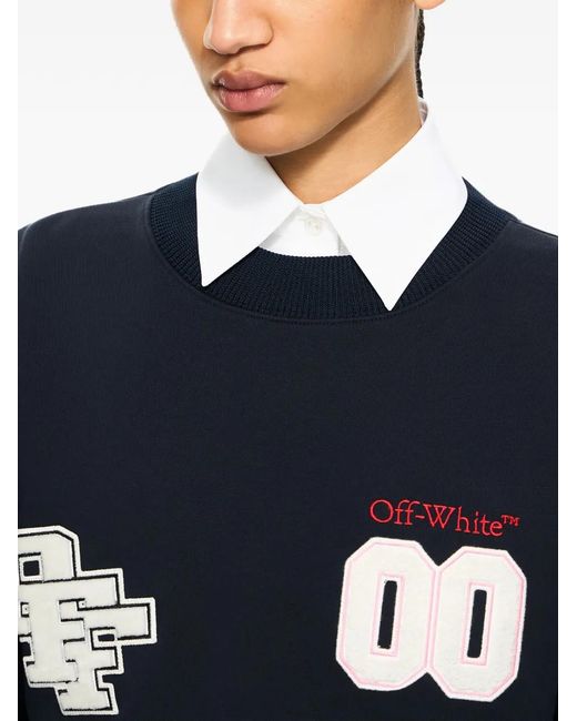 Off-White c/o Virgil Abloh Blue Royal Patch Sweatshirt