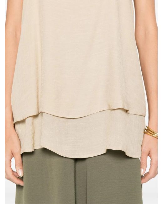 MOUTAKI Natural Slub-Texture Top