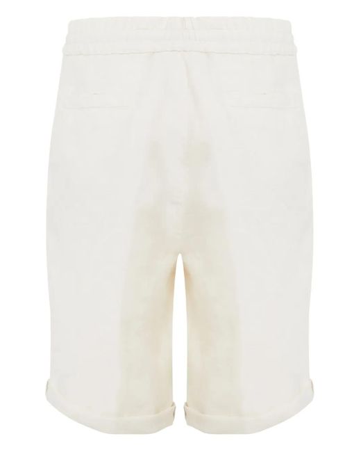 メンズ Brunello Cucinelli リネン バミューダショーツ White