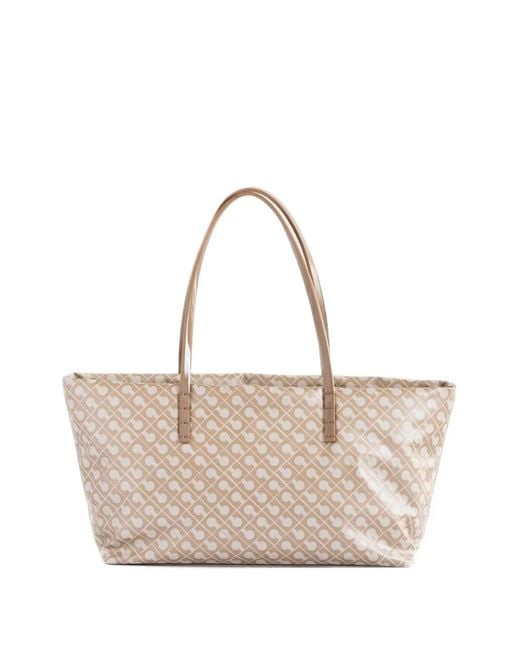 Gherardini Natural Monogram-Print Tote Bag