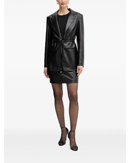 Guess Black Knot-Detail Mini Skirt