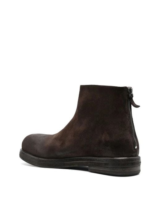 Marsèll Brown Zucca Zeppa Suede Ankle Boots for men