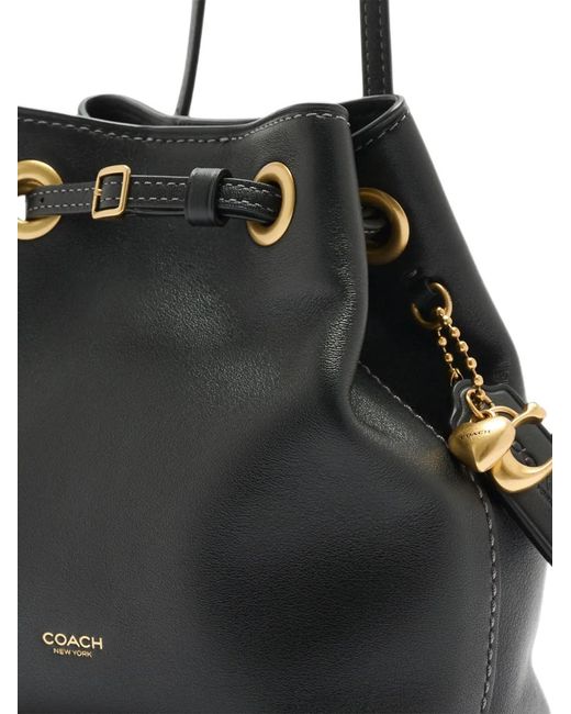 COACH Black Jade Leather Mini Bag