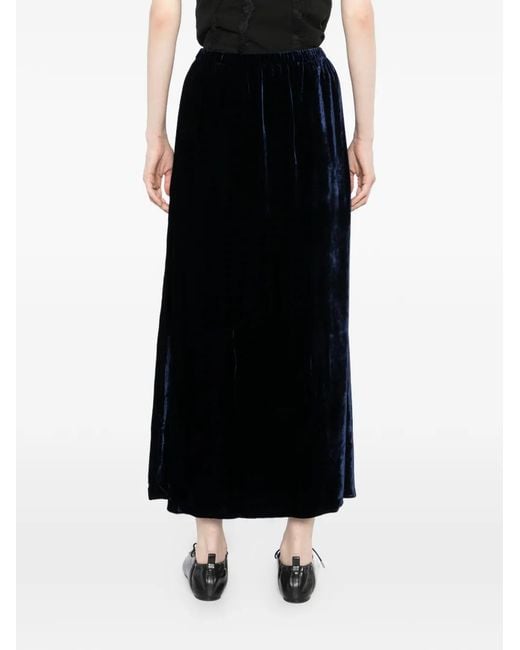 Eileen Fisher Black Velvet Maxi Skirt