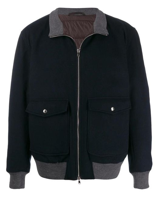 Barba Napoli Black Padded Interior Jacket for men