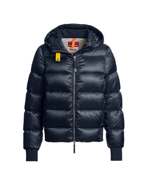 Parajumpers Blue Mariah Hooded Quilted Jacket