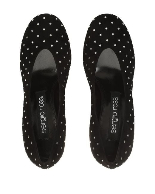 Sergio Rossi Black 90Mm Sr Arc Pumps