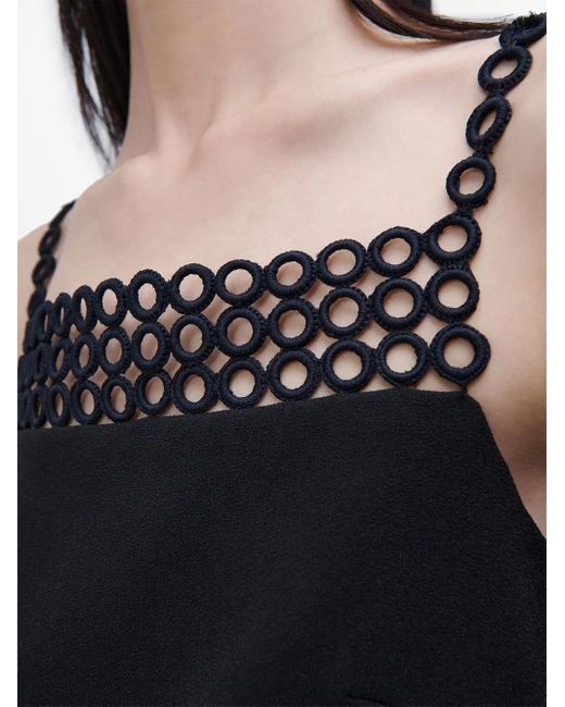 Jonathan Simkhai Black Marlie Square Neck Mini Dress