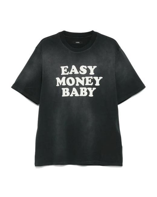 メンズ Amiri Easy Money Baby Tシャツ Black