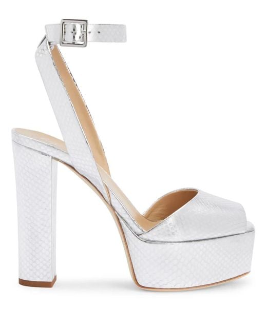 Giuseppe Zanotti White 120Mm Betty Platform Sandals