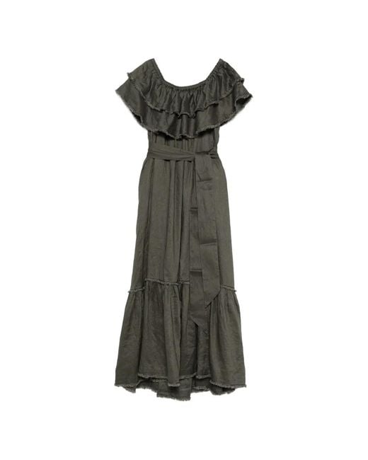 parosh dress green Sequinned net dress in green color with hand embellishments SMALL main image 1