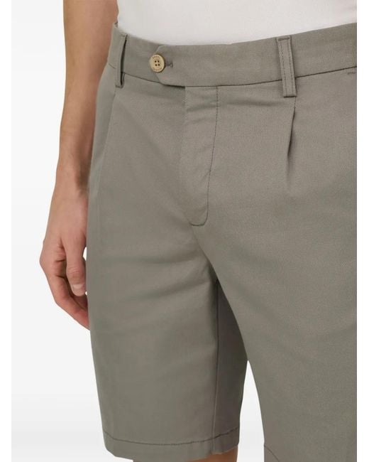 Boggi Gray Pleated Shorts for men