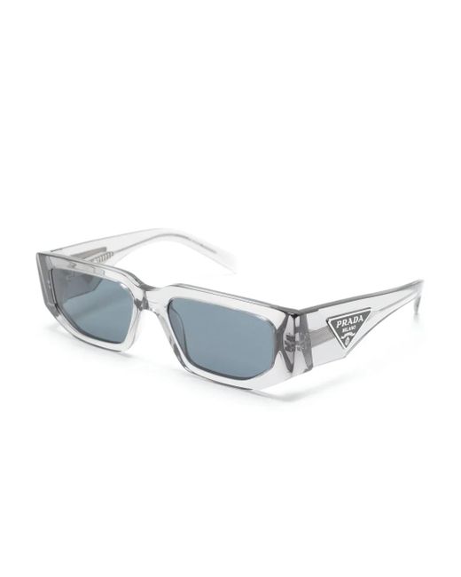 Prada Blue Rectangle-Frame Sunglasses