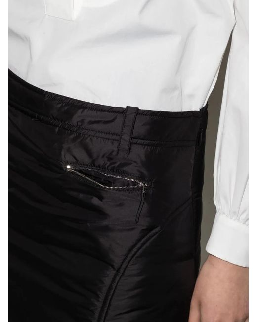 Khaite Black The Mitsi Padded Miniskirt