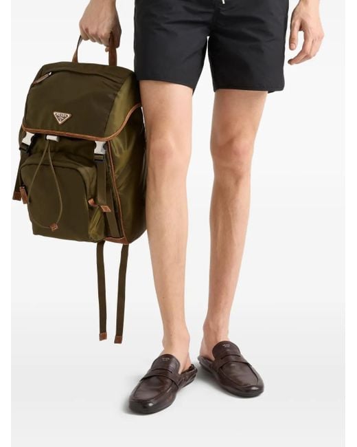 Prada Black Technical Swim Trunks for men