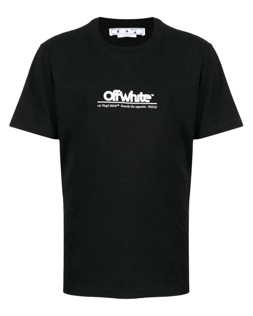 Off-White c/o Virgil Abloh T-Shirt Met Geborduurd Logo in het Black voor heren