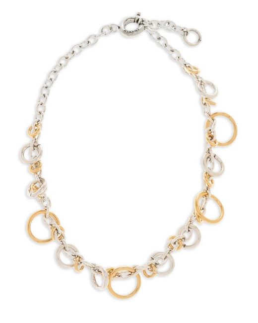 Isabel Marant White Ring Chain Necklace