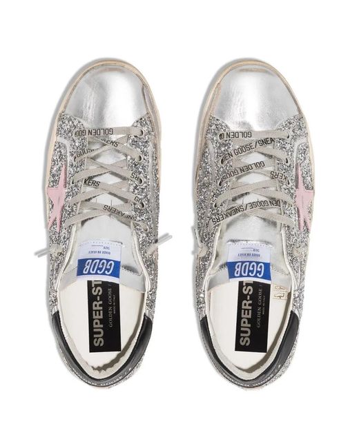 Golden Goose Deluxe Brand White Superstar Embellished Sneakers