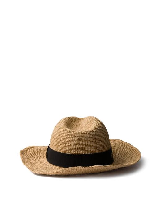 Prada Natural Crochet Hat