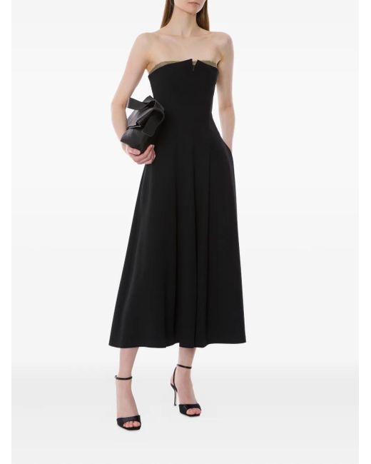 Alberta Ferretti Black Midi Dresses