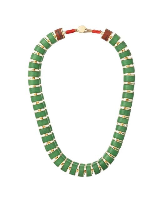 Roxanne Assoulin Green The Stone Slice Necklace