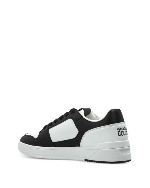 Versace Jeans Couture Black Sports Shoes With Printed Logo for men