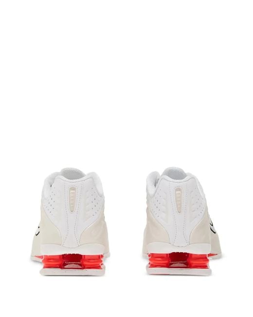 Nike White Shox R4 Sneakers