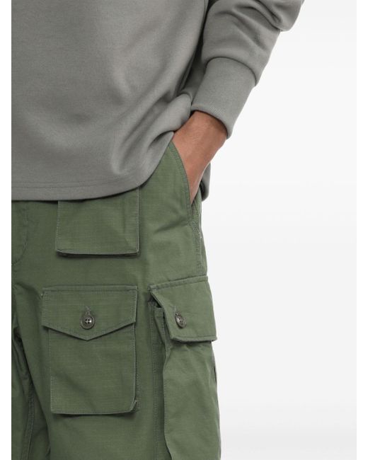 Engineered Garments Katoenen Cargo Shorts in het Green voor heren