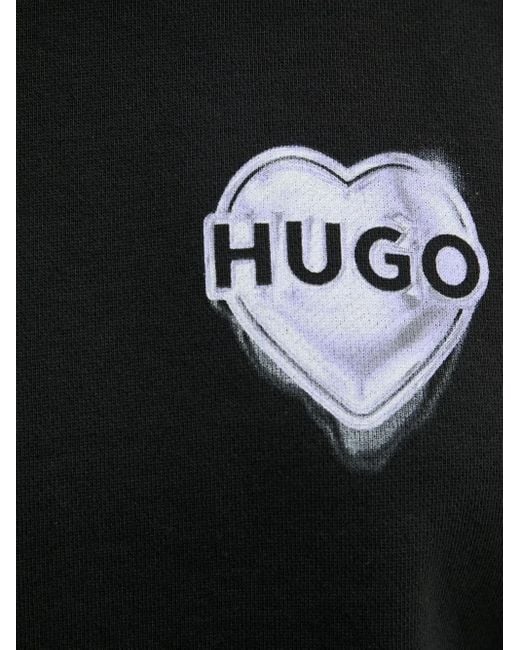 HUGO Black Heart Logo Sweatshirt