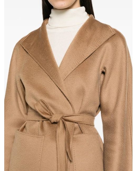 Max Mara Natural Lilia Belted Coat