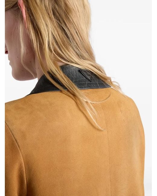 Prada Brown Suede Coat