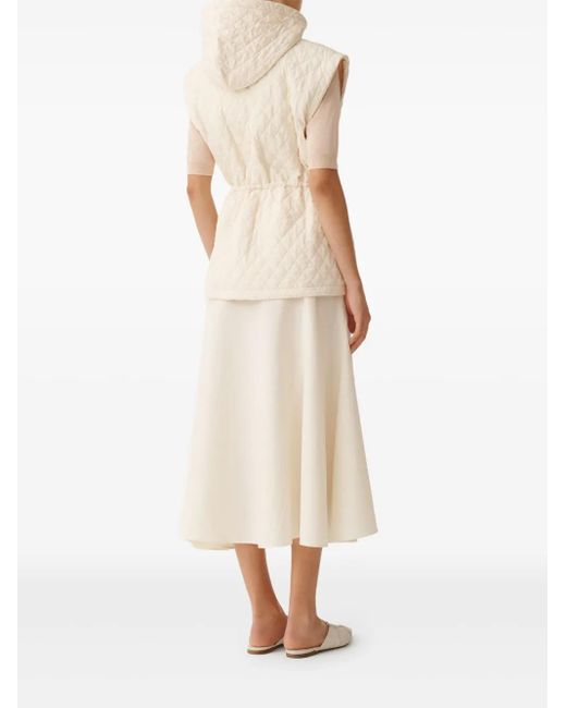 Fabiana Filippi Natural Diamond-Quilted Gilet