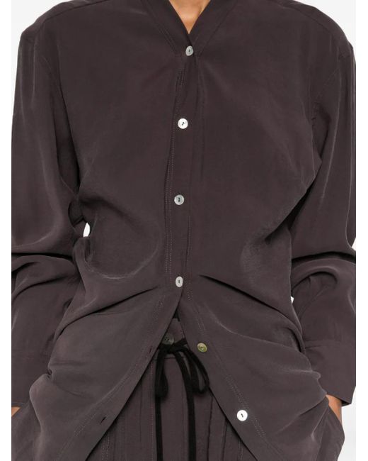 Camisa con botones Studio Nicholson de color Black