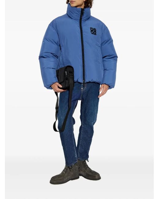 DSquared² Blue Distressed Five-Pockets Jeans for men