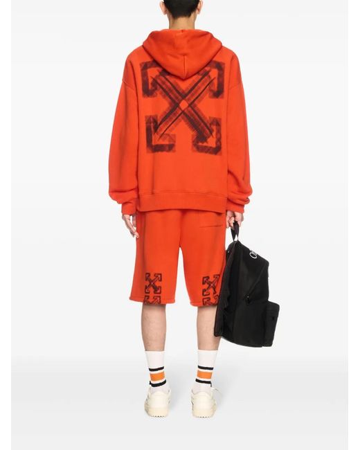 Off-White c/o Virgil Abloh Orange Vibe Arrow Track Shorts for men