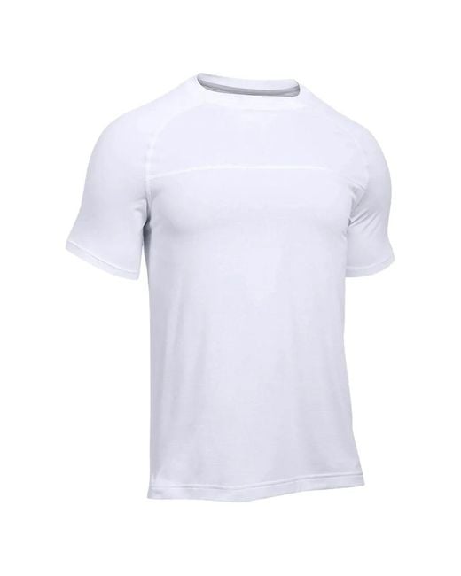 Under Armour White Sunblock Short-Seeves T-Shirt for men