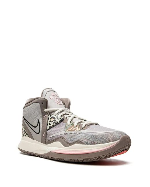 Nike White Kyrie Infinity "Leopard Camo" Sneakers for men