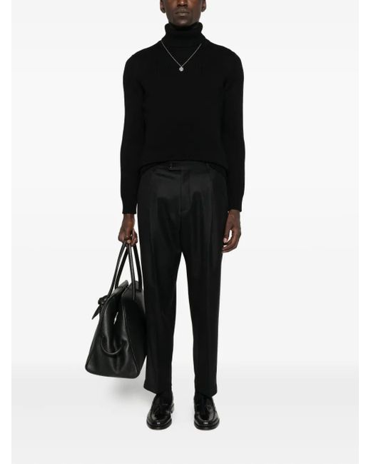 BE ABLE Black Pleated Trousers for men