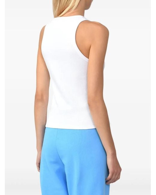 MSGM Sleeveless Tops in het White
