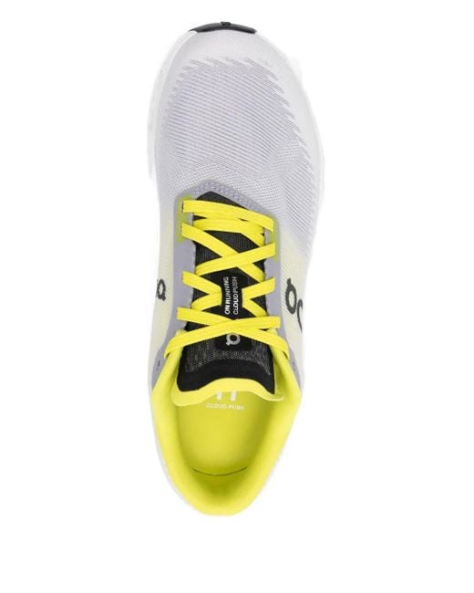On Shoes White Cloud Push Lace-Up Sneakers for men