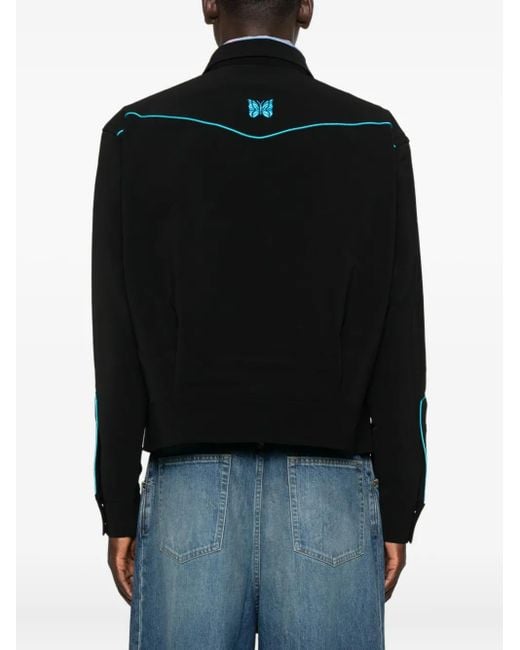 メンズ Needles Butterfly-appliqué Jacket Black