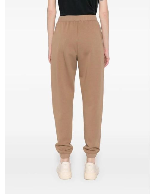 Max Mara Natural Logo-Embroidered Track Pants