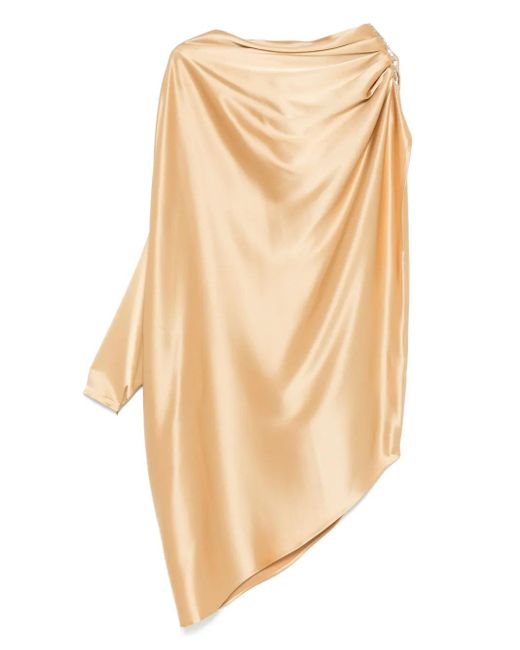 Stephane Rolland Natural Asymmetrisches Minikleid