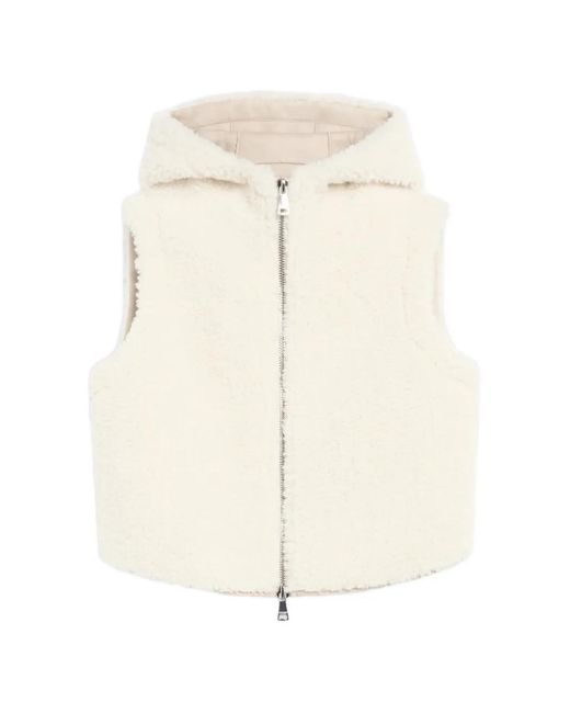 Ermanno Scervino White Reversible Hooded Gilet
