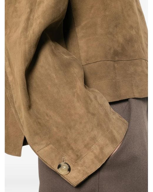 Joseph Natural Suede Boxy Jacket