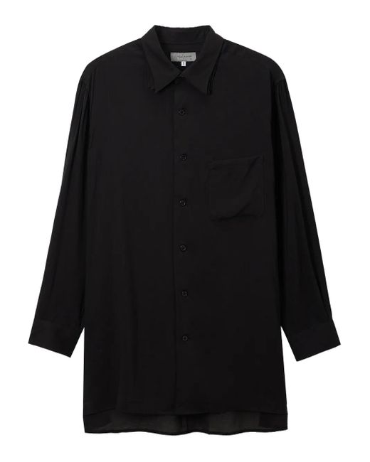 メンズ Yohji Yamamoto ボタン シャツ Black